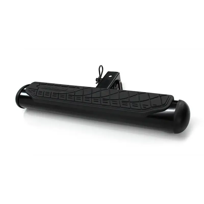 Go Rhino 4in Oval Hitch Step - Black on white background