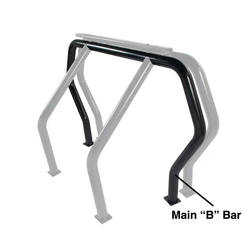 Aluminium rear bars for BMW E-type - Go Rhino RHINO Bed Bar - Rear Main B bar - Black