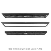 Go Rhino Dominator Extreme D1 Side Steps - Tex Blk - 73in - Pair of black front bumpers with holes