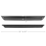 Black LED light bar on white background - Go Rhino Dominator Extreme D1 Side Steps