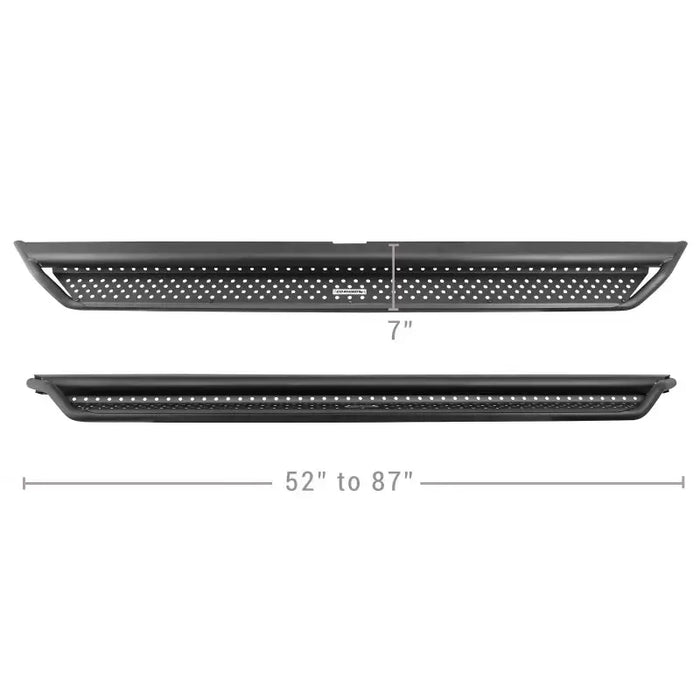 Black LED light bar for Go Rhino Dominator Extreme D1 Side Steps - Tex Blk - 87in.