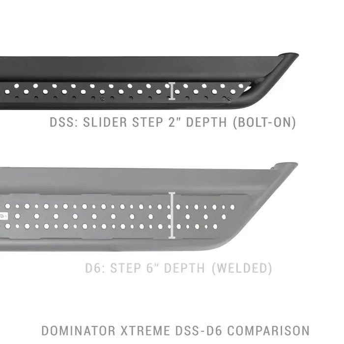 Go Rhino Dominator Extreme DSS Sliders - Tex Blk - 73in featuring front bumper bumper cover for BMW E-type