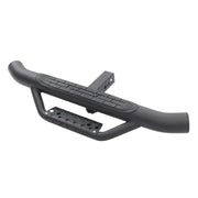 Go Rhino Dominator Hitch Step - Black: Anti-Rattle Black Plastic Handlebars for Ford Bronco and Jeep Wrangler