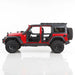 Red Jeep with Black Wheels and Door - Go Rhino Jeep 18-21 Wrangler JLU/20-21 Gladiator JT Trailline Replacement Front Tube Door.