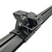 Quick release tent bracket kit with black metal rail and bolt