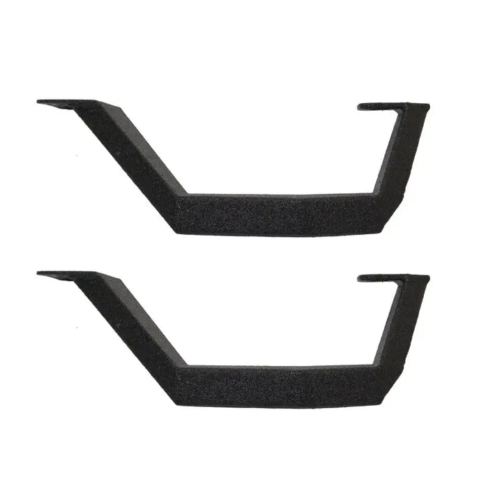 Black plastic brackets for wall mounted shelf - Go Rhino RB10 Running Boards - Bedliner Coating Finish Kit