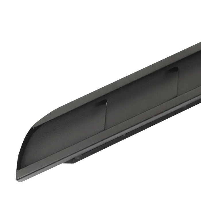 Black plastic door handle on Go Rhino RB10 Slim Running Boards - Universal 87in. - Tex. Blk