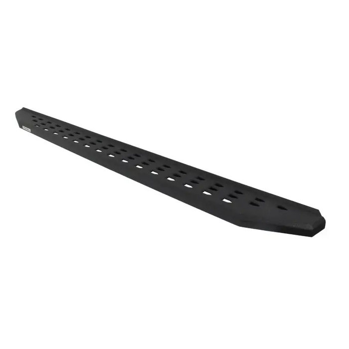 Black plastic shelf with holes - Go Rhino RB20 Running Boards - Bedliner - 73in.