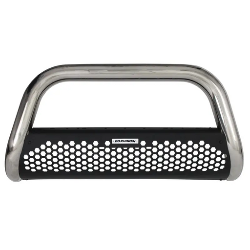 Go Rhino RC2 Frame - 3in - Bottom Mount - Stainless Chrome Front Bumper for Crew Cab Pickup with Holes