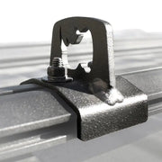 Metal rail with bolt on Go Rhino Rhino Tie Down Kit for Jeep Wrangler.