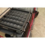 Roof rack with tool tray - Go Rhino Universal 65in SRM 600 Basket Style Rack in textured black