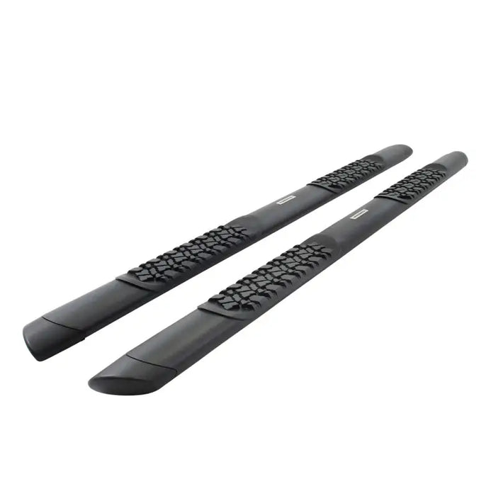 Black textured go rhino v-series v3 side step for bmw - universal 87in (fits 4dr) - tex. Blk