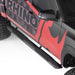 Red truck go rhino v-series v3 side step textured black decal.