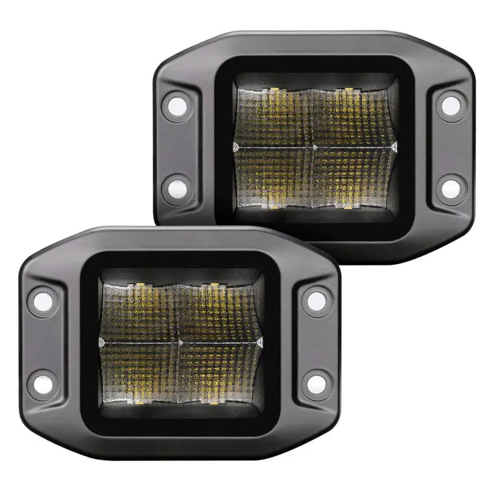 Go Rhino Xplor Blackout Series Cube LED Flood Lights for Jeep