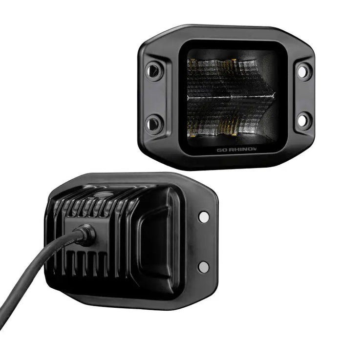 Go Rhino Xplor Blackout Series Cube LED Flood Light Kit (Pair of LEDs)