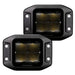 Go Rhino Xplor Blackout Series Cube LED Flood Lights - Pair in Black