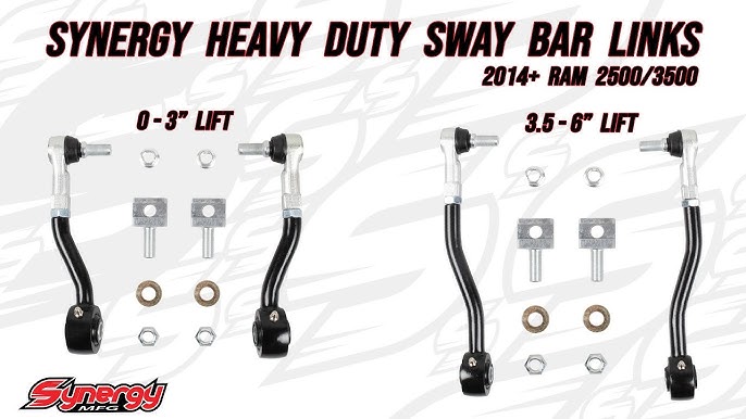 Synergy 2014+ Dodge Ram 2500/3500 0-3in Lift Heavy Duty Sway Bar Links