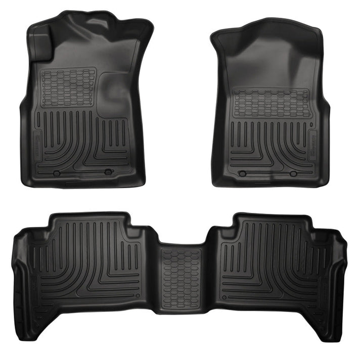 Husky liners all-weather floor mats for toyota tacoma in black