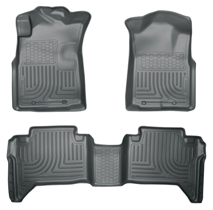 Grey weatherbeater combo floor liners for ford escape by husky liners