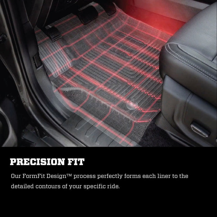 Husky liners weatherbeater front grey floor liner with red laser guide