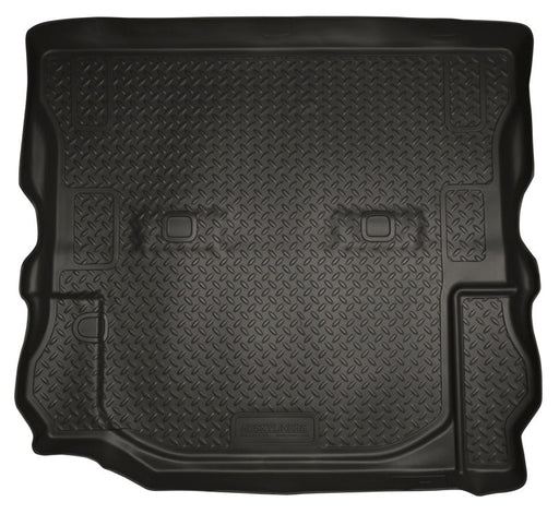 Husky liners 07-10 jeep wrangler classic style black rear cargo liner - all weather floor mats for cars