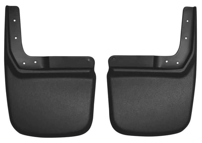 Husky liners rear mud guards with black front door handle covers for ford