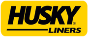 Husky liners logo on classic style black floor liners for toyota fj cruiser