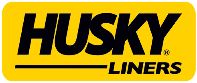 Husky liners logo on classic style black floor liners for toyota fj cruiser