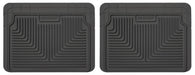 Husky liners heavy duty black 2nd row floor mats for chevrolet silverado extended cab pickup