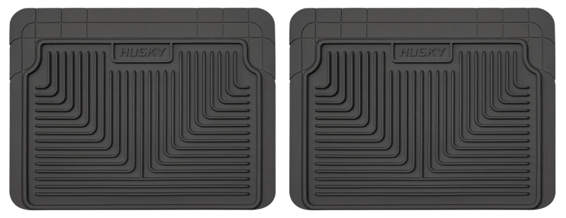 Husky liners heavy duty black 2nd row floor mats for chevrolet silverado extended cab pickup