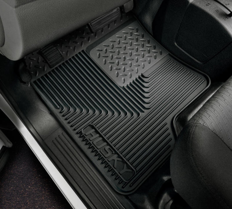 Husky liners heavy duty black 2nd row floor mats for chevrolet silverado