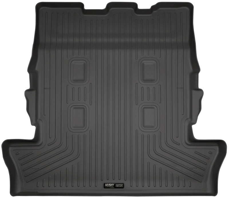 Husky liners weathertech floor mats for toyota land cruiser - black cargo liner