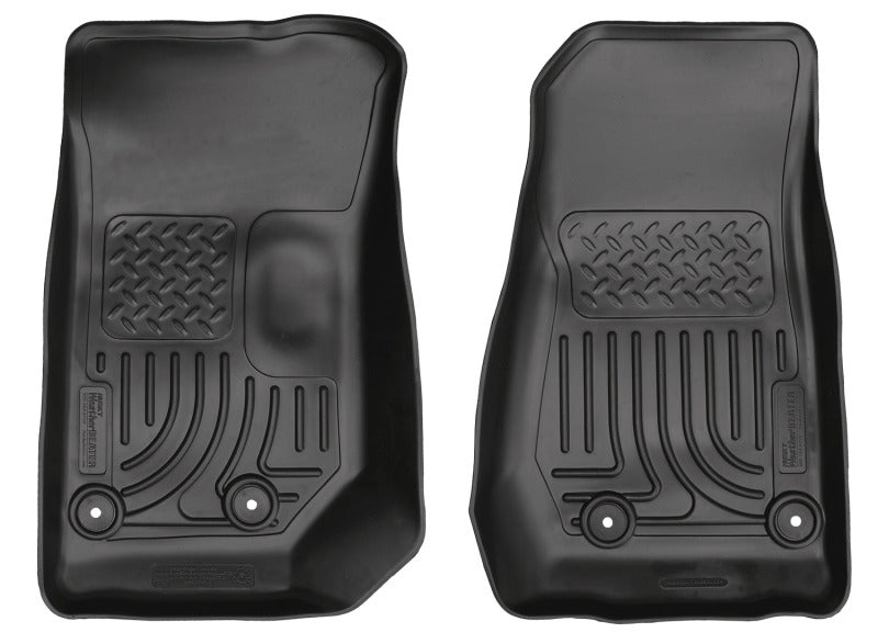 Husky liners jeep wrangler weatherbeater black front floor liners