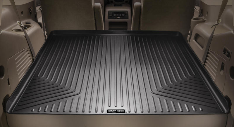 Husky liners weatherbeater black rear cargo liner for jeep wrangler unlimited
