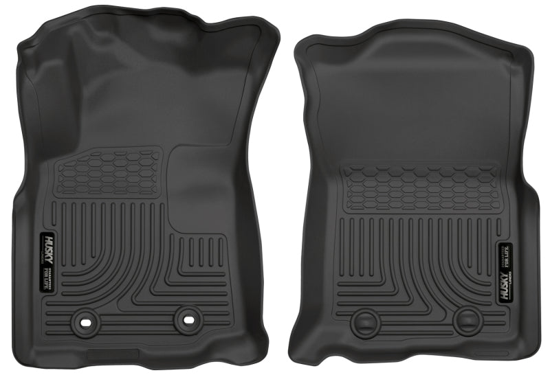 Husky liners 2016 toyota tacoma weatherbeater front black floor liners