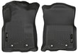 Husky liners weatherbeater black front floor liners for toyota tacoma