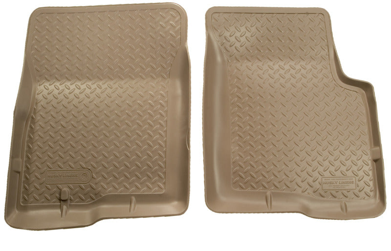 Husky liners classic style tan floor liners for jeep wrangler & ford bronco