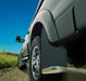 Husky liners 12in wide black rubber front mud flaps on chevrolet silverado truck