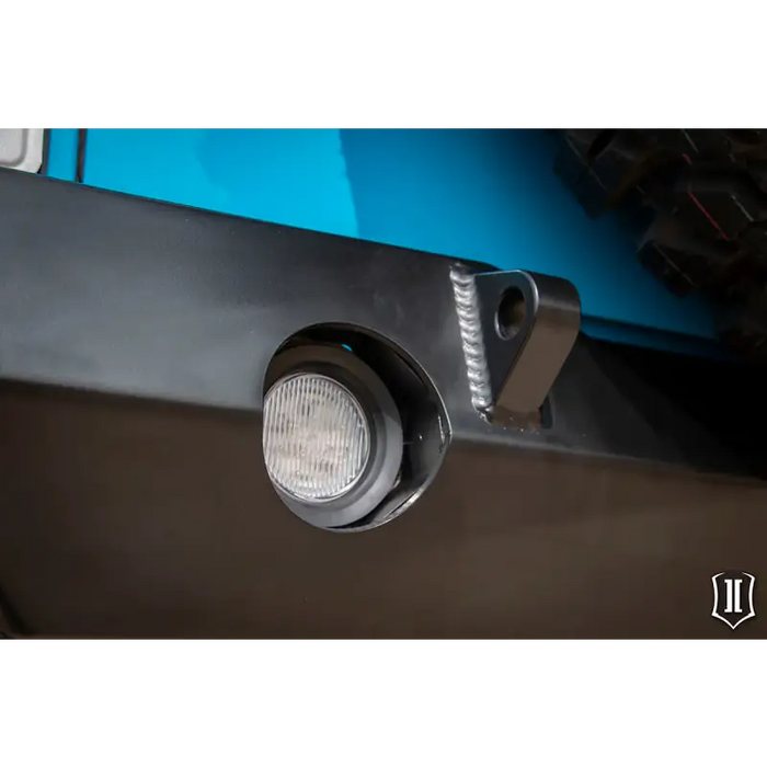 Close-up of Jeep Wrangler JK Pro Series 2 rear bumper’s front light