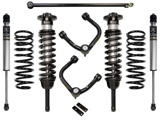 Icon 10-20 lexus gx460 stage 2 suspension system with front and rear coils and shocks for toyota camaro with tubular uca and control arms