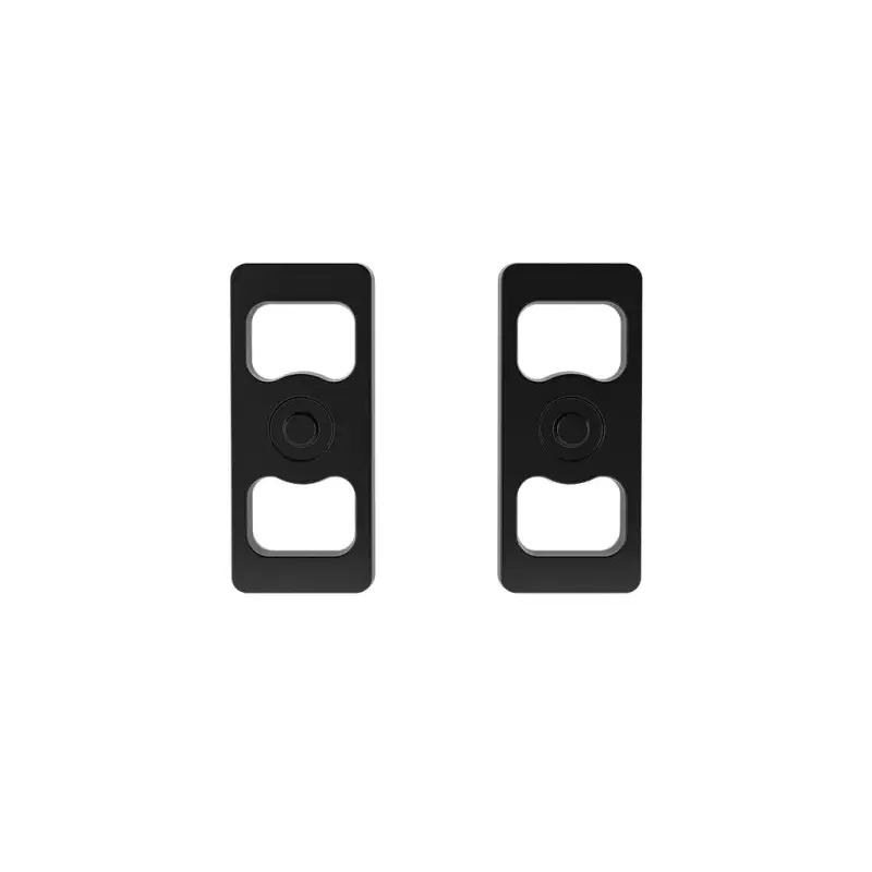 Black plastic bottle opener with the front and back shown, part of ICON 1in Cast Lift Block Kit (2.5in Wide)