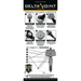 Close-up of tool instruction poster for ICON 2005+ Toyota Tacoma Tubular Upper Control Arm Delta Joint Kit.