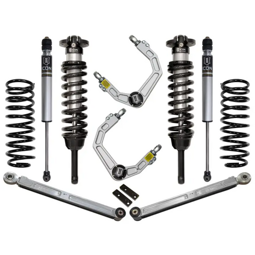 ICON 2010+ Toyota FJ/4Runner Front and Rear Coils and Shocks with Billet UCA