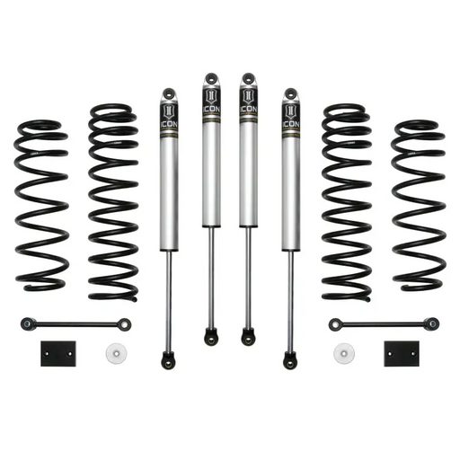 ICON 2018+ Jeep Wrangler JL 2.5in Stage 1 Suspension System with front and rear coils and shocks for Toyota.