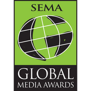Global Media Awards logo displayed on ICON 2018+ Jeep Wrangler JL 2.5in Stage 3 Suspension System.