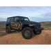 Custom painted jeep decal on a Jeep Wrangler JL - ICON Suspension System.