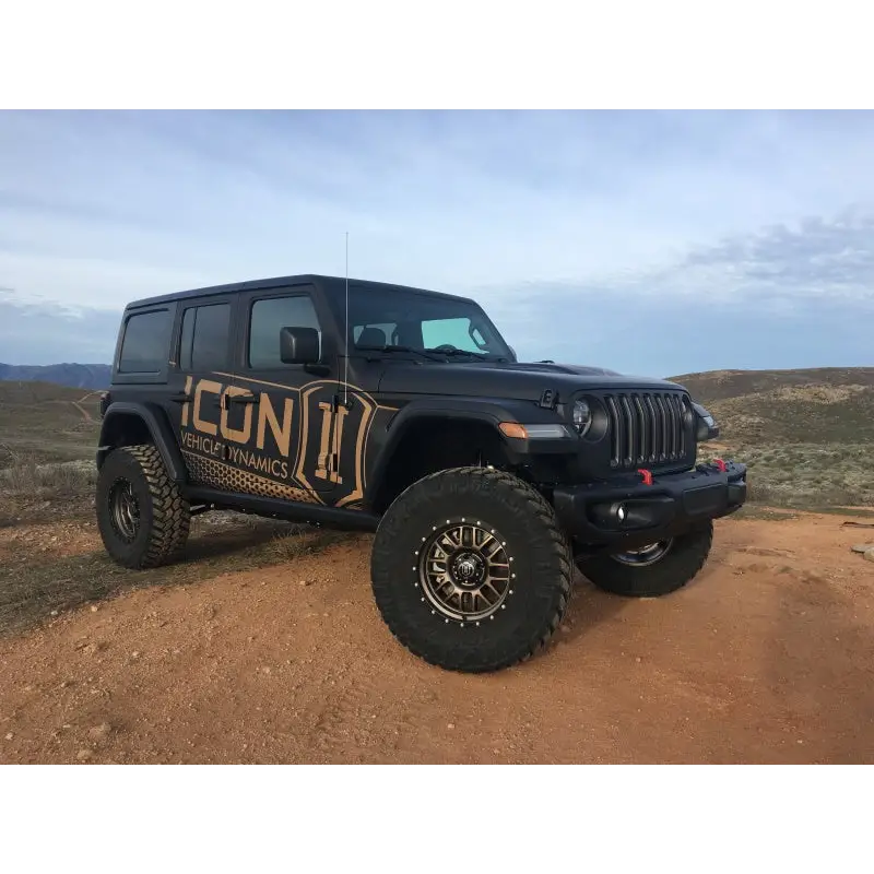 Custom painted jeep decal on a Jeep Wrangler JL 2.5in Stage 2 Suspension System