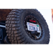 Front end of Jeep Wrangler JL with license plate - ICON 2018+ License Relocation Kit