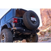 ICON 2018+ Jeep Wrangler JL License Relocation Kit with third brake light plate holder on a Jeep Wrangler.