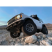 White Ford Bronco truck parked on desert rocks with ICON 2021+ 3in Lift C/O Spacer Kit